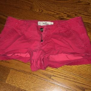 Kids red hollister shorts